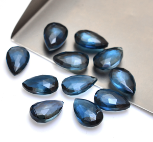 Piedra preciosa suelta facetada con forma de briolita de Topacio azul natural de Londres, fabricante a granel, precio al por mayor, fabricación de joyas de 10x14mm - Product Image 4