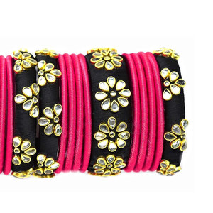 Traditional Wedding Bridal Bangle <b>Set</b> Wholesale New Arrival Women Luxury Wedding Flower Bridal Churiya <b>Set</b> - Product Image 5