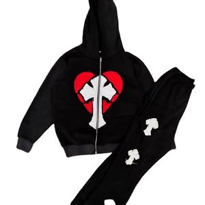 ชุดวอร์มปักลายสำหรับผู้ชายชุดวอร์มปักลายสำหรับผู้ชายชุดวอร์มแฟชั่นล่าสุดไม่ยับ - Product Image 1