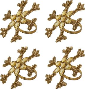 Rond de serviette en perles de verre Rond de serviette en strass pour la décoration de fête Table à manger Tous les jours Un grand décor de table - Product Image 4