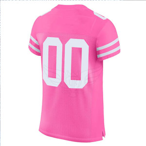 เสื้อฟุตบอลอเมริกันแบบระบายอากาศวัสดุโพลีเอสเตอร์100% พิมพ์โลโก้ออกแบบได้ตามต้องการ - Product Image 2