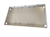 Boîtier de commande électrique industriel ventilé en acier inoxydable sur mesure, découpe laser CNC, cadre de boîtier en tôle