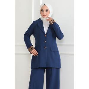 Conjunto de 2 Piezas Indigo 19218, Estampado de Leopardo, Informal, Verano, Deportivo, Top Corto y Falda Ajustada con Estampado Floral - Product Image 2