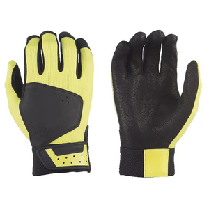 Haute qualité personnalisé hommes manchette courte en cuir Baseball Softball frappeurs gants respirant bleu receveur balle gants de sport - Product Image 1