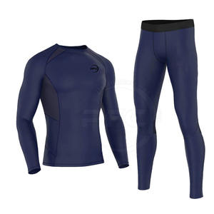 Ropa de entrenamiento de compresión transpirable de alta calidad para hombres, conjuntos ajustados para correr de verano hechos a medida al por mayor - Product Image 1