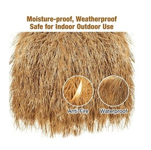 Decorative synthetic thatch <b>roof</b> tiles for creating tropical island resort <b>roof</b> designs - Product Image 1