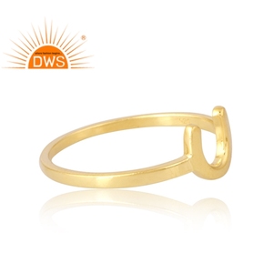 Anillo de Plata de Ley 925 chapado en oro de 18 quilates, joyería fina Demi para mujer, regalo para ella - Product Image 4