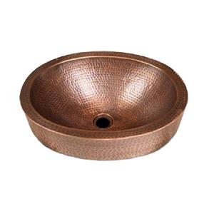 Tablier avant d'évier en cuivre de conception meilleure arrivée Évier de cuisine de ferme en cuivre martelé à cuvette unique Évier de cuisine - Product Image 2