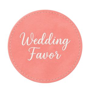 Dessous de verre en cuir personnalisé pour salle à manger restaurant hôtel logo imprimé en creux - Product Image 4