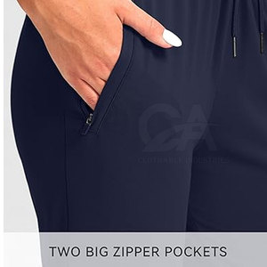 Venta directa de fábrica, pantalones Jogger, pantalones Jogger teñidos lisos para mujer, pantalones Jogger recién llegados para mujer - Product Image 4