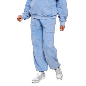 Ensemble sweat à capuche et pantalon de survêtement écologique pour femmes 100% coton survêtements à manches longues - Product Image 2