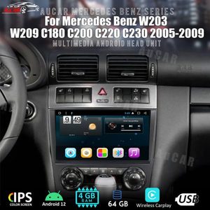 AuCar 12,3 ''Android 12 Автомобильный мультимедийный стерео плеер для Mercedes Benz W203 W209 <span class=keywords><strong>C180</strong></span> C200 C220 C230 2005-2009 <span class=keywords><strong>GPS</strong></span> навигация - Product Image 5
