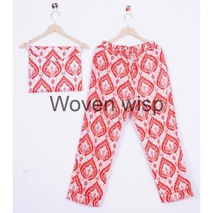 Pyjama en coton imprimé blocs à la main Artisan Vêtements de nuit modernes et confortables de grande taille avec artisanat traditionnel - Product Image 2