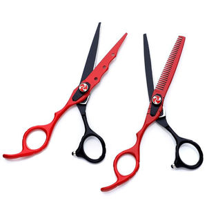 Steel Black Barber Shears Black <b>Hair</b> <b>Cutting</b> <b>Scissors</b> Black Titanium Shears Haircut <b>Scissors</b> - Product Image 3