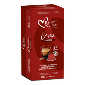 20 Cápsulas de Café Italiano en Aluminio Espresso Crema Compatibles con Nespresso* - Product Image 1