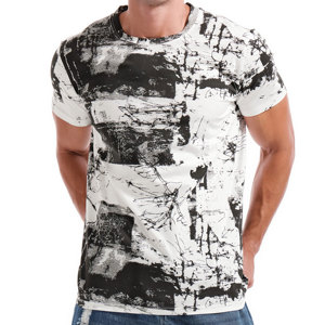 เสื้อยืดพิมพ์ลายผู้ชายปี 2026 คอกลม ผ้าฝ้าย 100% แห้งเร็ว ระบายอากาศได้ดี สกรีนโลโก้ได้ ไซส์ใหญ่ สตรีทแวร์ เสื้อยืดลายกราฟิก ฤดูร้อน สวมใส่สบาย - Product Image 1