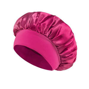 Bonnet en Satin de Offre Spéciale Bonnet en soie avec bande de cravate pour cheveux bouclés Bonnet de cheveux en soie pour dormir nuit bonnet de sommeil pour les femmes - Product Image 4