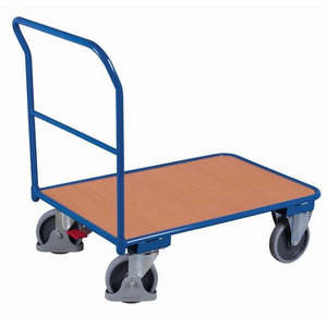 Carretilla de Empuje Ligera Variofit 950 x 450 mm para Uso Industrial con Cuatro Ruedas, Dimensiones Externas 965 mm (L/L) - Product Image 1