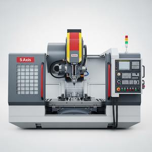 เครื่องกัด CNC 5แกนความแม่นยำสูงพร้อมการควบคุมแบบ Fanuc และเรียวแกนหมุน BT40สำหรับการทำแม่พิมพ์ยานยนต์และอวกาศ - Product Image 1