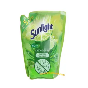 Best Price Sunligh-t Dishwashing Liquid flavor matcha bag 2.1kg Vietnam supplier Detergent laundry Liquid Dish Soap For Kitchen