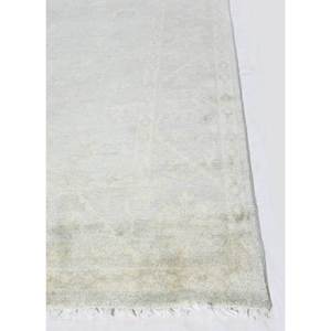 Alfombra de Lana Tejida a Mano de Color Azul Sólido Erbe, 9x12, Rectangular, para Sala de Estar, Decoración de Pasillos - Product Image 4