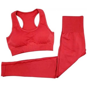 Conjunto de Dos Piezas de Yoga para Mujer de Alta Calidad, Shorts y Brasier, 100% Algodón, Secado Rápido y Transpirable - Product Image 4