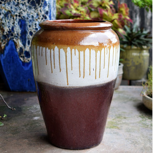 Jardinières de pépinière de style atlantique antique conçues sur mesure Poterie décorative de jardin en argile céramique d'extérieur rustique pour usage domestique Viet - Product Image 3