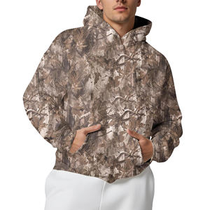 Sudadera con Capucha Extra Grande de Camuflaje para Hombre, Diseño Estampado de Jungla, Hombros Caídos, Manga Larga, Transpirable - Product Image 5