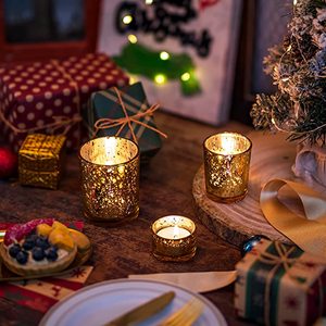 Portavelas de vidrio, recipiente de vidrio esmerilado personalizado, candelita de vidrio coloreado, tarro de vela votiva - Product Image 2