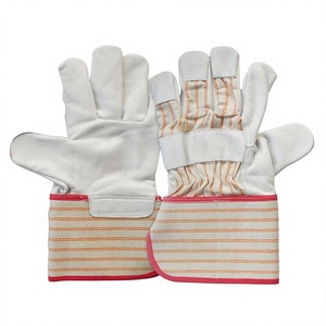 ถุงมือหนังวัวแท้สำหรับงานหนัก แบบสองชั้น สำหรับงานอุตสาหกรรมหนัก งานก่อสร้าง และงานทั่วไป ยืดหยุ่นได้ ป้องกันมือ - Product Image 1