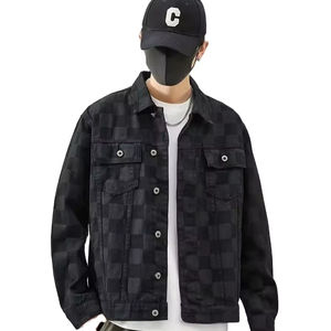 Chaqueta vaquera elegante para hombre, ropa informal OEM, venta al por mayor, chaqueta vaquera de algodón de alta calidad para hombre, chaqueta vaquera personalizada para hombre - Product Image 1