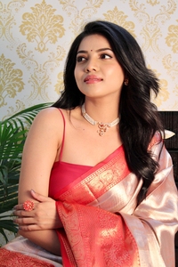 ผ้าไหมบาณาราสี พร้อมงานปักดิ้นทอง ผ้าไหมทอเนื้อนุ่ม ผ้าไหมเนื้อนุ่ม - Product Image 5