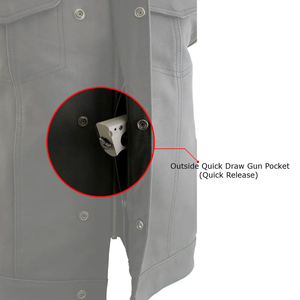 Gilet en cuir pur en détresse marron véritable en peau de mouton fait à la main col élégant fermeture éclair Slim-fit Biker Racer gilet en cuir - Product Image 4