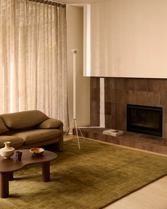 Tapis en laine touffeté à la main en or vert personnalisé peluche douce haute pile 15mm fait à la main moderne animaux de compagnie antidérapant durable tapis de sol pique-nique - Product Image 2