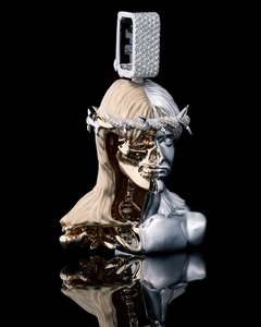 จี้พระเยซูเงินแท้ 925 สไตล์ฮิปฮอป ประดับเพชรโมอิสซาไนต์ VVS ระดับพรีเมียม ผ่านการทดสอบสำหรับจี้พระเยซู - Product Image 6