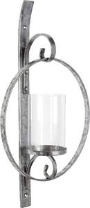 Bougeoir mural en métal argenté de qualité supérieure Design de luxe Décoration de table Bougeoir en bois Lanterne disponible - Product Image 5