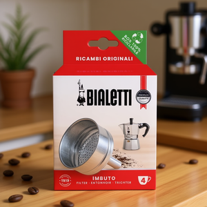 Entonnoir pour cafetière MOKA EXPRESS en aluminium 4 tasses, modèle 0800134, accessoire essentiel pour cafetières Moka - Product Image 3