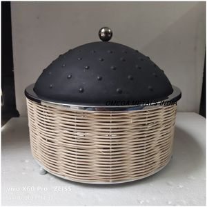 Vente chaude de haute qualité en acier inoxydable 304 chauffe-plats nouveau Design marmite ronde avec finition argentée pour la chaleur de la cuisine à domicile - Product Image 4