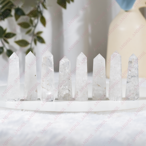 Cristaux de quartz de qualité supérieure 1 kg, obélisques/points de tour, cristaux naturels de guérison pour la décoration de la maison/du bureau, prix de gros - Product Image 1