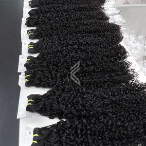 Le Black friday vente vietnamien brut Double trame cheveux Bundle 36 pouces naturel birman Curl cheveux - Product Image 4