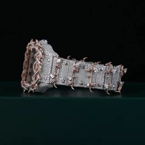Reloj de Lujo con Diamantes de Moissanita y Movimiento de Cuarzo Preciso para Uso Diario y de Oficina, Reloj de Diamantes para Exportación - Product Image 2
