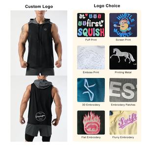 Camiseta sin mangas de algodón de secado rápido para hombre, ropa de gimnasio transpirable para entrenamientos casuales, varios colores listos, estilo muscular - Product Image 5