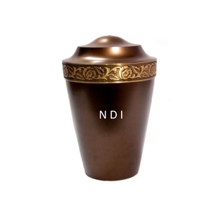 Urnas de cremación hechas a mano para adultos, urnas de metal conmemorativas con diseño impreso de árbol, recuerdo decorativo para cenizas, suministros funerarios - Product Image 6