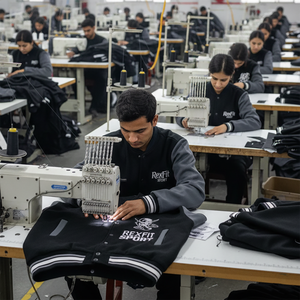 Veste de baseball RexFit Sport personnalisée pour homme, style Letterman, avec manches en cuir et logo brodé, idéale pour l'hiver - Product Image 6