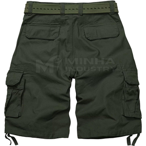 New Design Polyester/Cotton Tactical Shorts Elastic Waist Solid Pattern High Quality Customized Made for Sale - Product Image 2