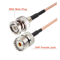 Câble de raccordement RG316 BNC vers UHF, prise mâle vers prise femelle PL259 SO239, câble coaxial d'extension 10CM~20M pour antenne radio TV