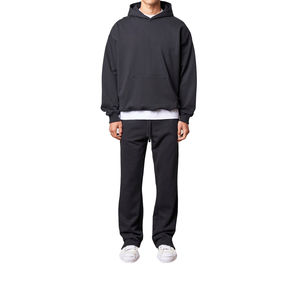 2025 nouvelle mode haute qualité 100% coton survêtement ensemble col à capuche Logo personnalisé décontracté Service OEM pour la saison d'hiver - Product Image 1