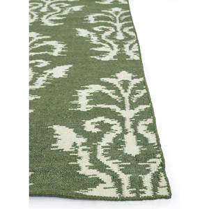 Indusbar <b>Boho</b> Green Flat Weave Wool <b>Rugs</b> Handmade Dwrm-60 for Teen Living Room Bedroom Hallway Rectangle 4M Width 10mm Thickness - Product Image 4
