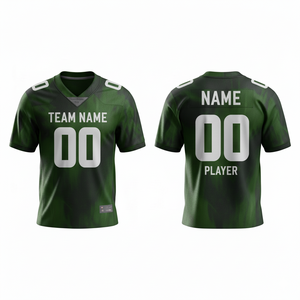 Maillot de football américain personnalisé pour homme, 100 % polyester, respirant, uniforme de sport, grande taille, manches courtes, vêtements d'équipe personnalisés - Product Image 4