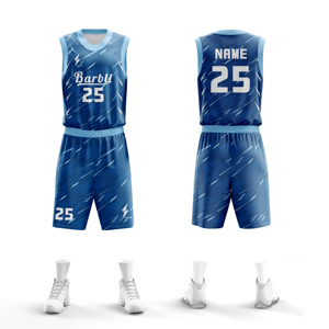 Jersey de baloncesto degradado 100% poliéster venta al por mayor personalizado su propio diseño estampado uniforme de baloncesto - Product Image 1